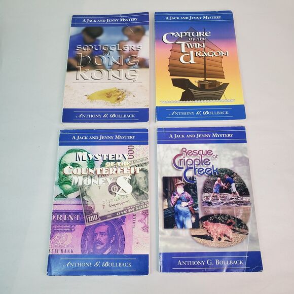 Jack and Jenny Mystery Series Books 1-4 Anthony G. Bollback 1997 TFC Press - Picture 1 of 10